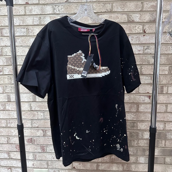 NEW Mostly Heard Rarely Seen 8-Bit Mini Checker Louis T-shirt - Men's XL - Picture 1 of 6
